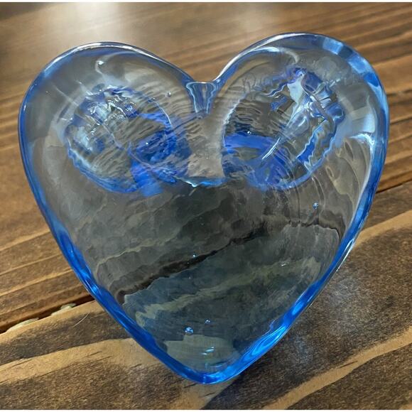 Bluebirds Of Happiness Signed Ron Ray 1992 Paperweight Decor - Picture 3 of 4